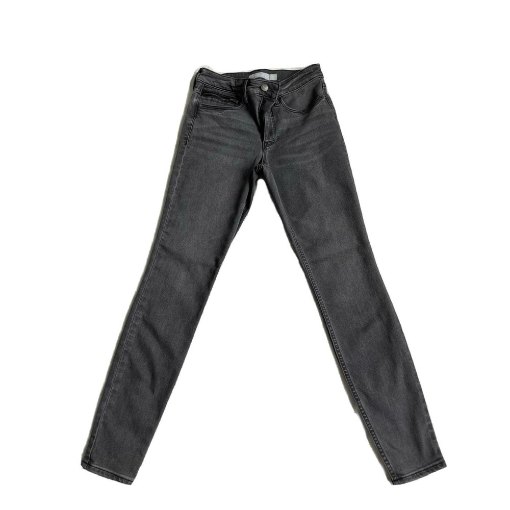 Athleta Skinny Grey Charcoal Wash Sculptek Jeans Size 4 Stretchy Denim Essential